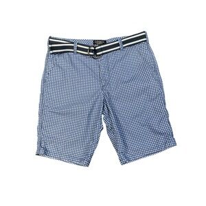 Express Shorts Men's size 31 Blue with belt Classic fit Nautical Preppy